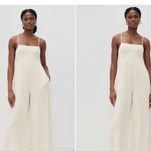 Z Supply Cream Lined Jumpsuit